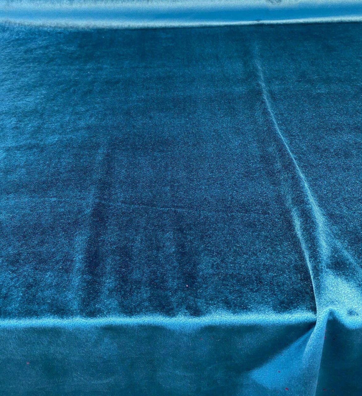 1 Yard Upholstery Velveteen Fabric Exclusive Teal Turquoise Soft 100% Polyester 60 Inch Width